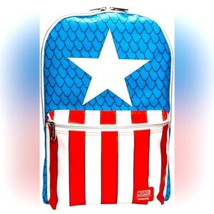 Loungefly Captain America Backpack with Pin Exclusive